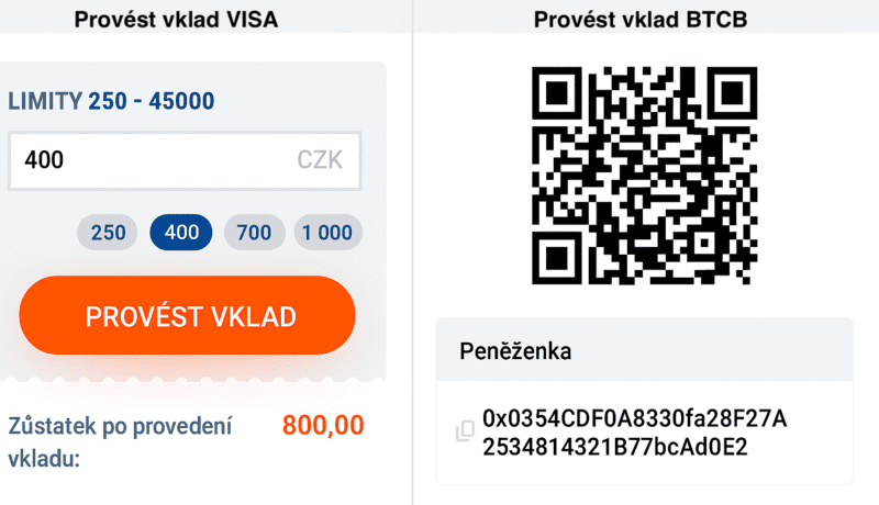 Provést vklad