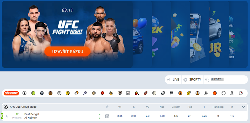 Sázejte na sport na Mostbet